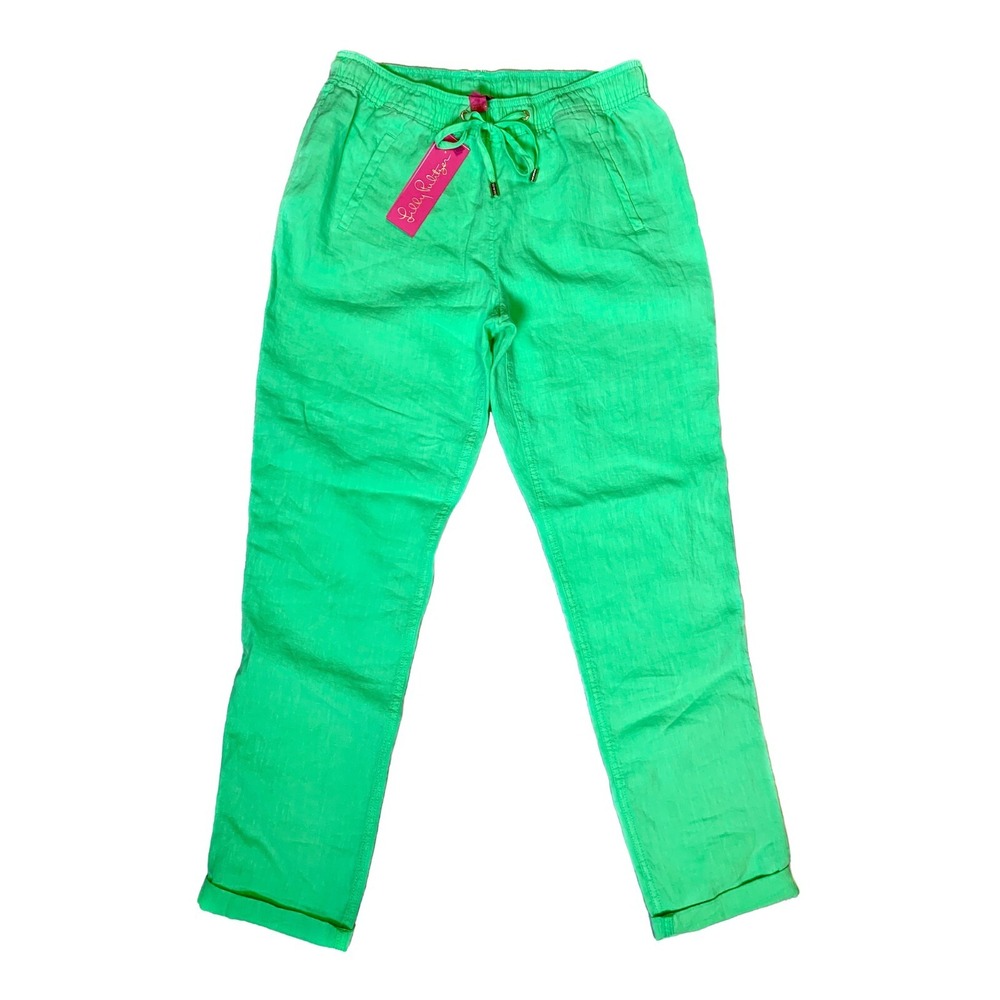 NWOT Lilly Pulitzer Taron Drawstring Linen Pants